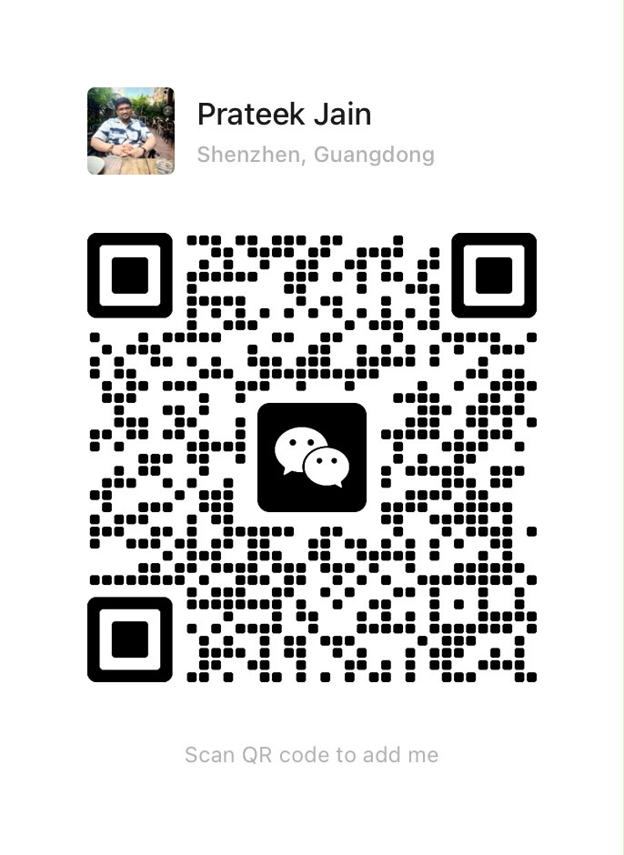 WeChat QR code for Mr. Prateek Jain